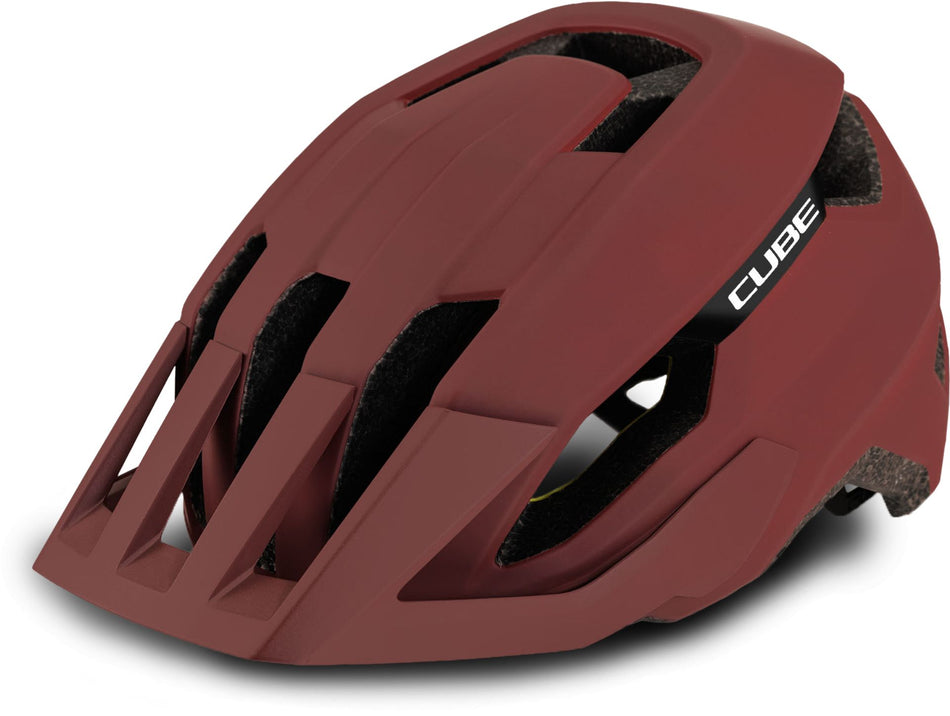 Cube Stray Mips MTB-Helm burgundy