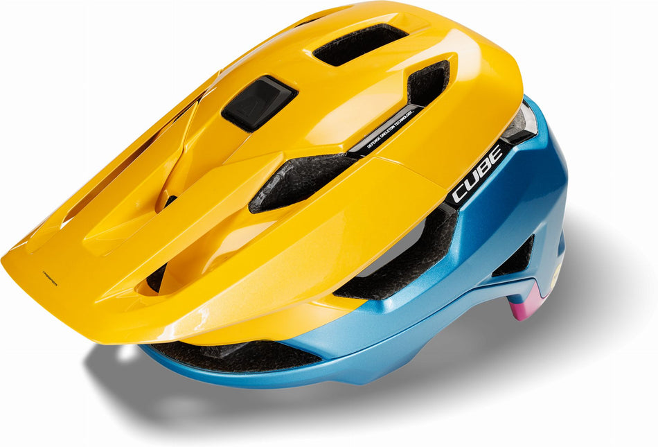 Cube Trooper Mips MTB-Helm yellow´n´blue´n´pink