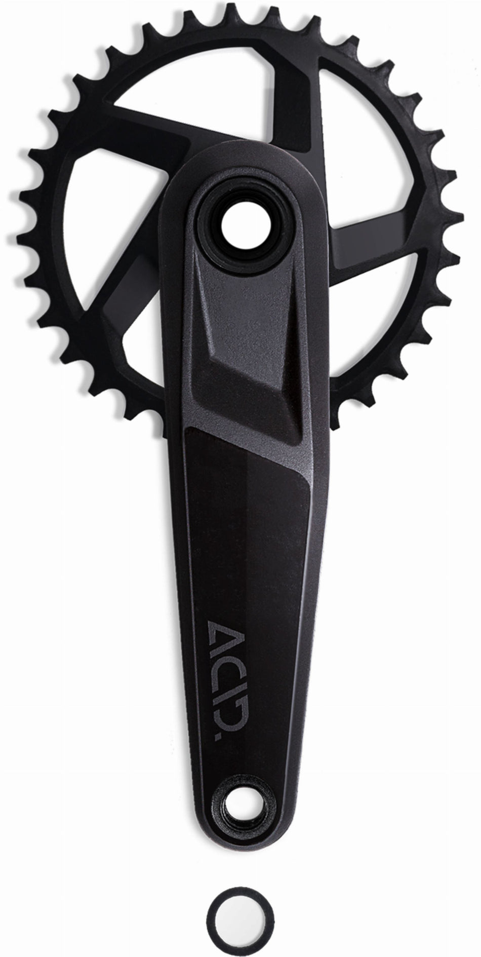 Acid MTB Pro Kurbelgarnitur 32T Kettenlinie 53 mm für Shimano 12-fach black