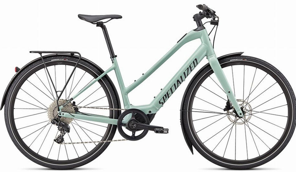 Specialized Turbo Vado SL 4.0 ST EQ 320 Wh E-Bike Trapez 28" white sage/black reflective L