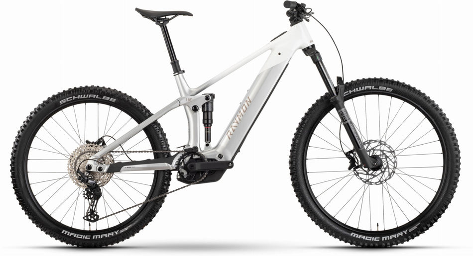 Raymon Vamok Comp 800 Wh E-Bike Fully 29"/27,5" silver/white