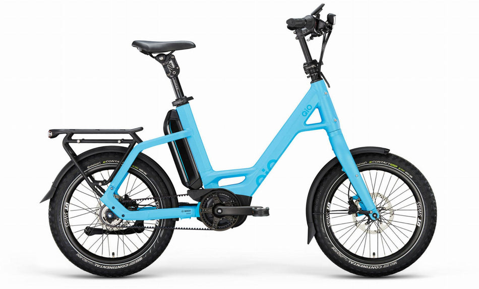 QiO EINS P-5 545 Wh E-Kompaktrad 20" ice blue matt 48 cm