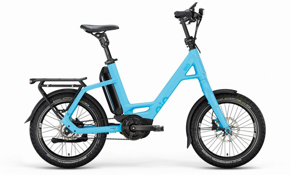 QiO EINS P-5 Rücktrittnabe 545 Wh E-Kompaktrad 20" ice blue matt 48 cm