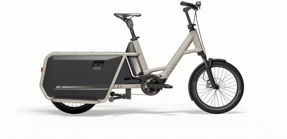 QiO Long CLAx 800 Wh E-Lastenrad 20" lunar white matt 48 cm