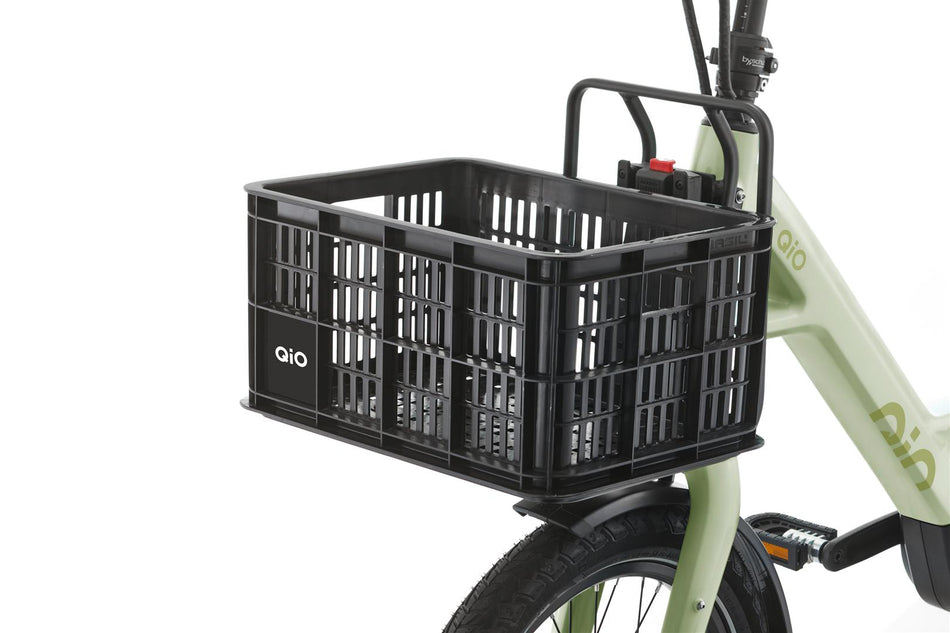 QiO Crate S MIK 2.0 Kunststoff-Fahrradkasten schwarz 17,5 L