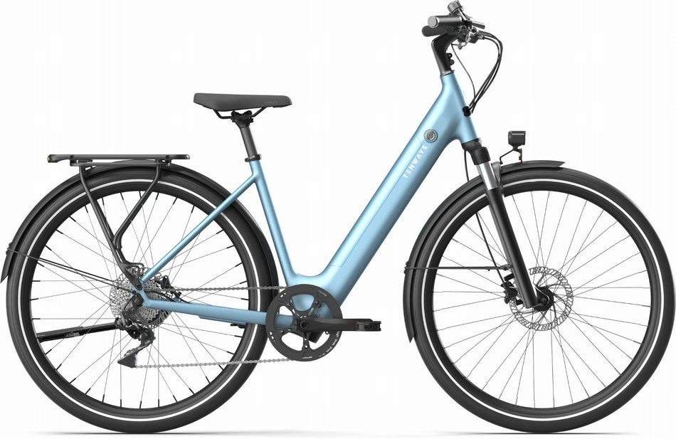 Tenways CGO800 Plus 475 Wh E-Bike Wave 28" sky blue 48 cm