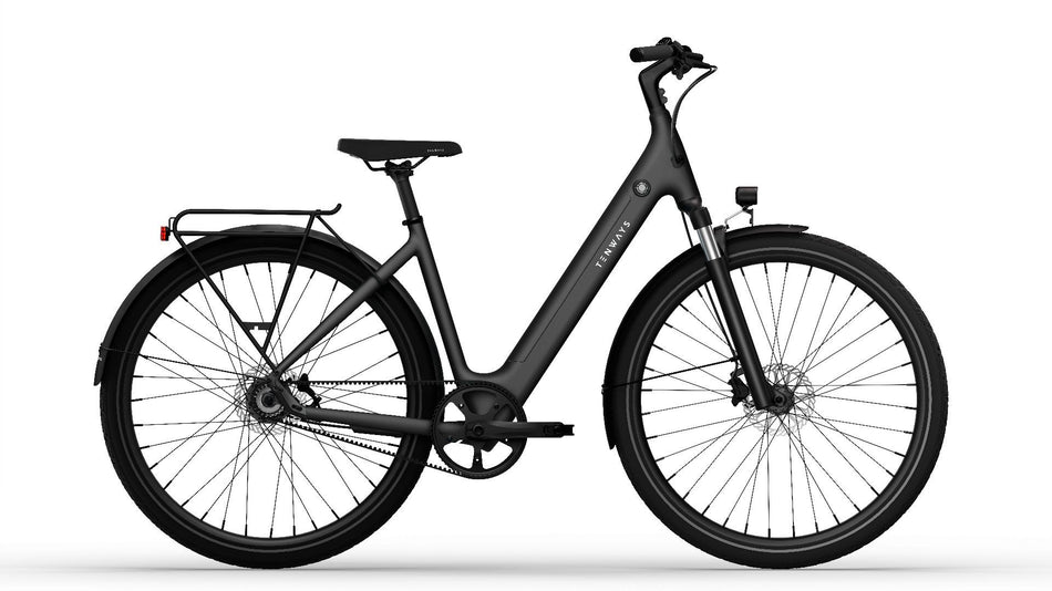 Tenways CGO800S 475 Wh E-Bike Wave 28" midnight black 48 cm