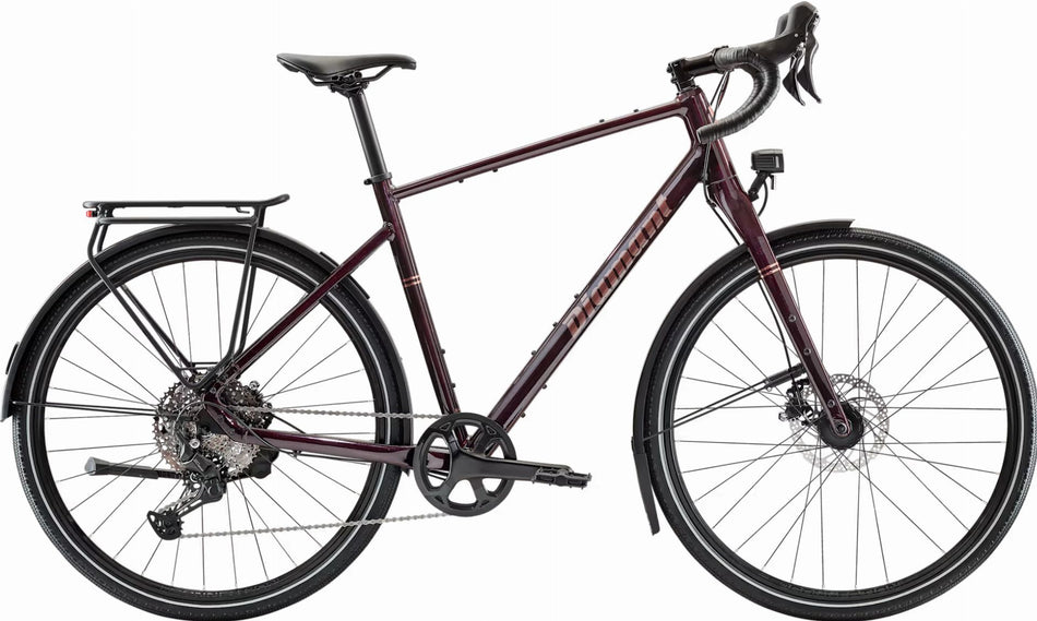 Diamant Nhoma Plus Gravelbike Herren 28" schwarzkirsch metallic