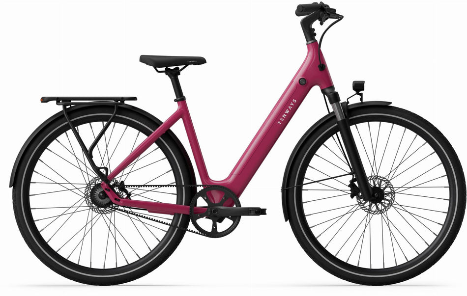 Tenways CGO800S 460 Wh E-Bike Wave 28" wild berry 48 cm