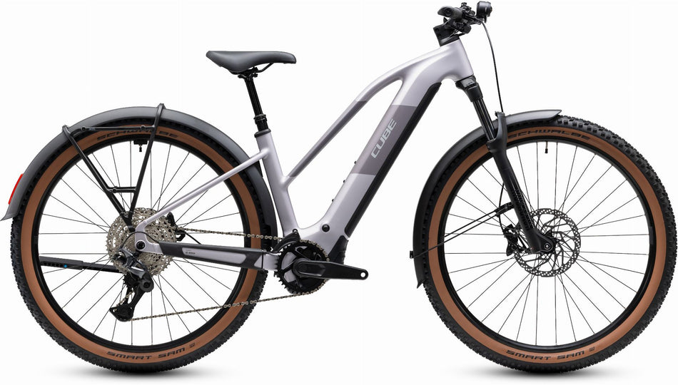 Cube Reaction Hybrid Pro 800 Wh FE E-Bike Hardtail Trapeze lilacbreeze´n´prizm