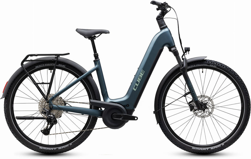 Cube Nuride Hybrid Pro 800 Wh E-Trekkingbike Easy Entry 28" deepteal´n´blue