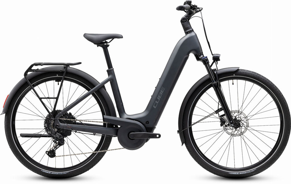 Cube Touring Hybrid ONE 600 Wh E-Trekkingbike Easy Entry 28" grey´n´coolgrey