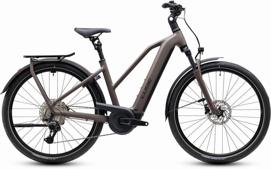 Cube Kathmandu Hybrid ONE 800 Wh E-Trekkingbike Trapeze 28" cedar´n´chrome