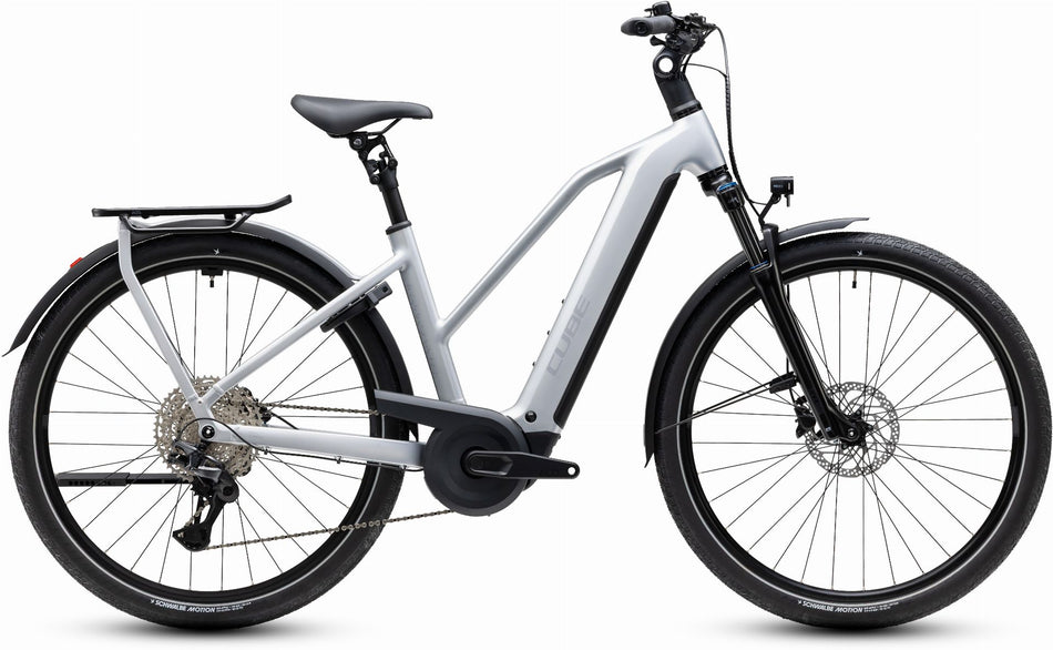 Cube Kathmandu Hybrid ONE 800 Wh E-Trekkingbike Trapeze 28" silverstar´n´reflex
