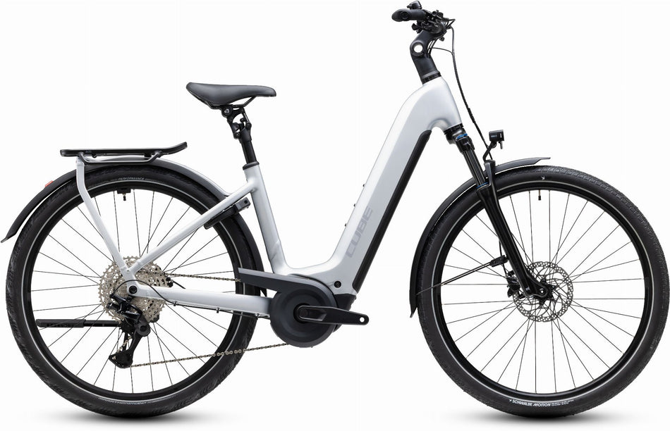Cube Kathmandu Hybrid ONE 800 Wh E-Trekkingbike Easy Entry 28" silverstar´n´reflex