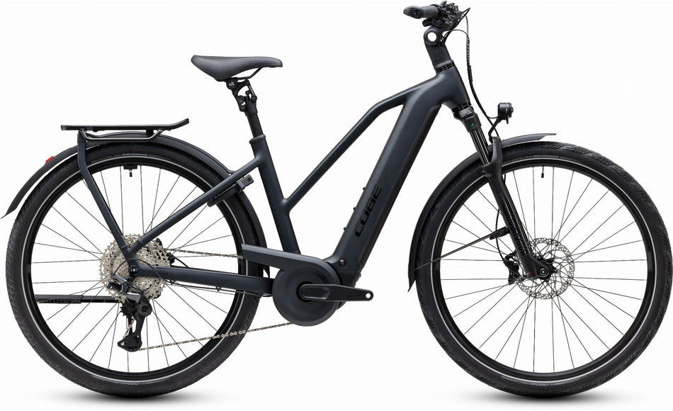 Cube Kathmandu Hybrid Pro 800 Wh E-Trekkingbike Trapeze 28" coal´n´black