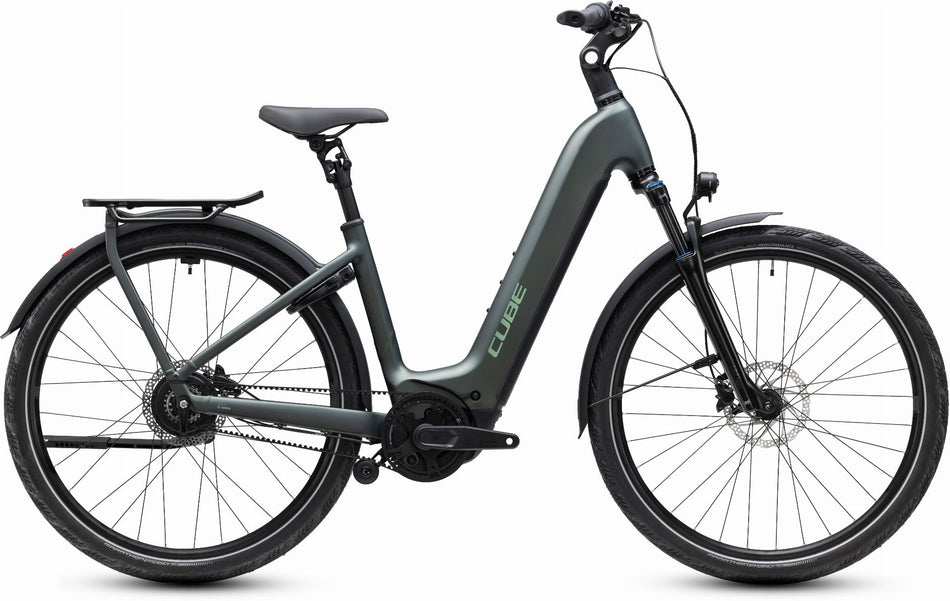Cube Kathmandu Hybrid Deluxe Pro 800 Wh E-Trekkingbike Easy Entry 28" blackforest´n´chrome