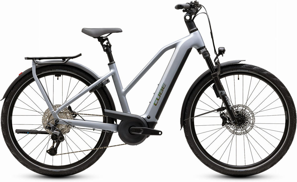Cube Kathmandu Hybrid EXC 800 Wh E-Trekkingbike Trapeze 28" slategrey´n´chrome