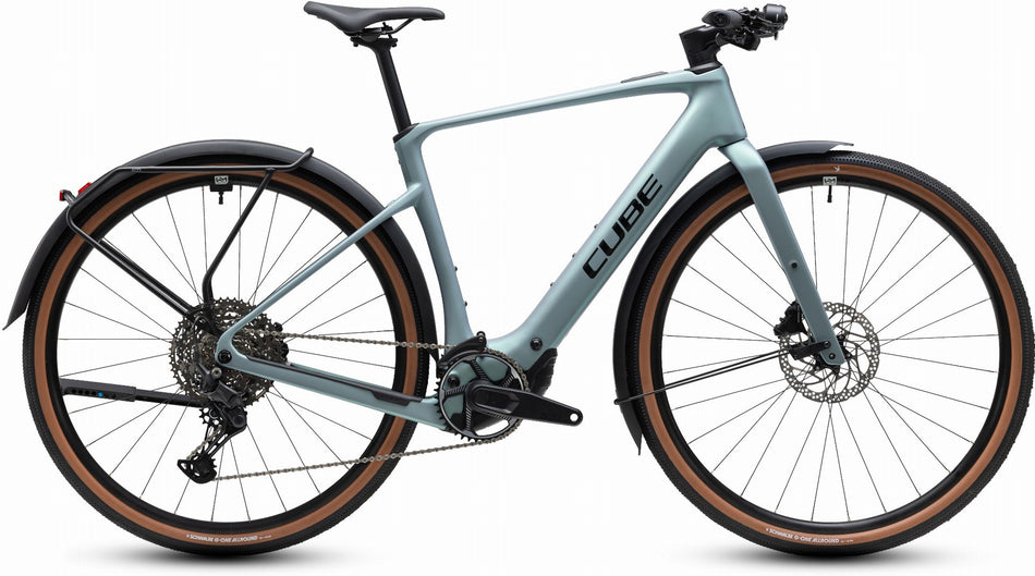 Cube Nulane Hybrid C:62 Race 400X Wh FE E-Gravelbike Diamant 28" seagrey´n´black