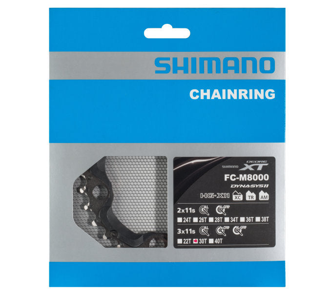 Shimano Deore XT FC-M8000 Kettenblatt 3-fach schwarz