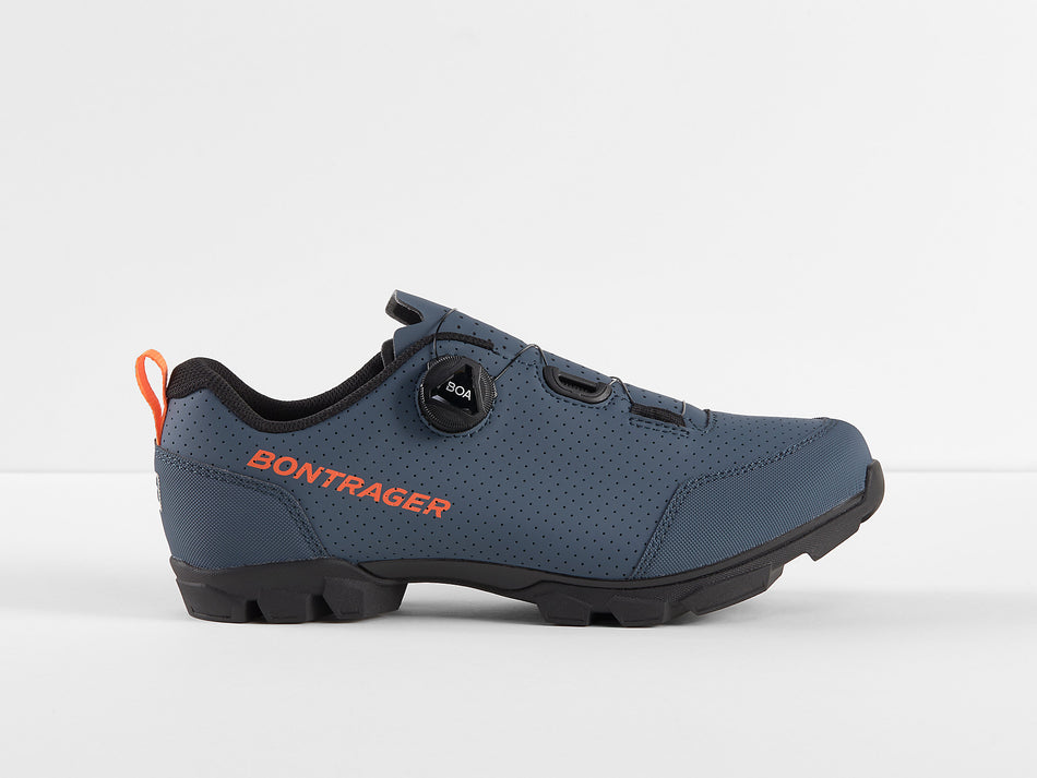 Bontrager Evoke MTB-Schuhe battleship blue/radioactive orange