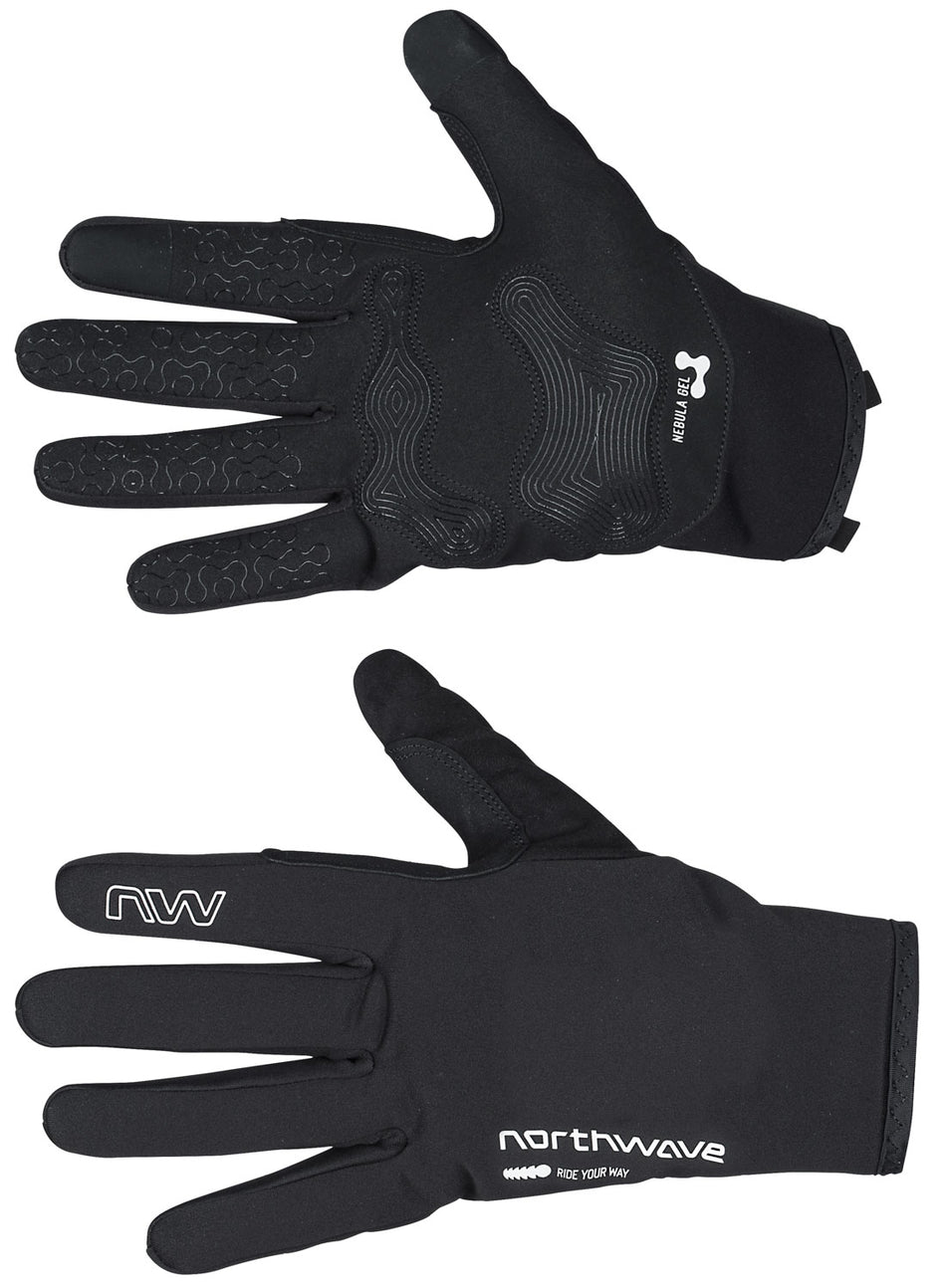 Northwave Fast Pro Gel Handschuhe lang Touchscreen-kompatibel black
