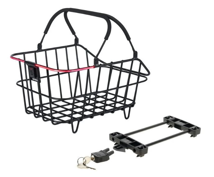 Basil Cento Alu Multi System Nordlicht Gepäckträgerkorb matt schwarz
