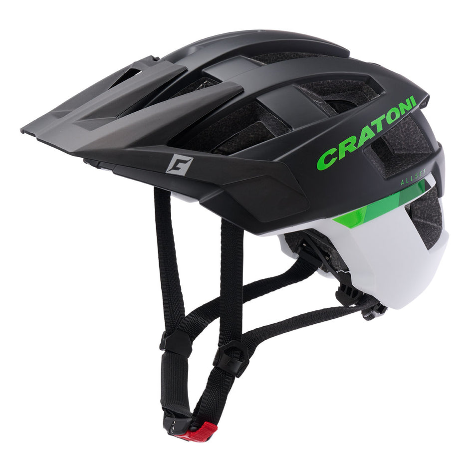 Cratoni AllSet MTB-Helm black-white matt