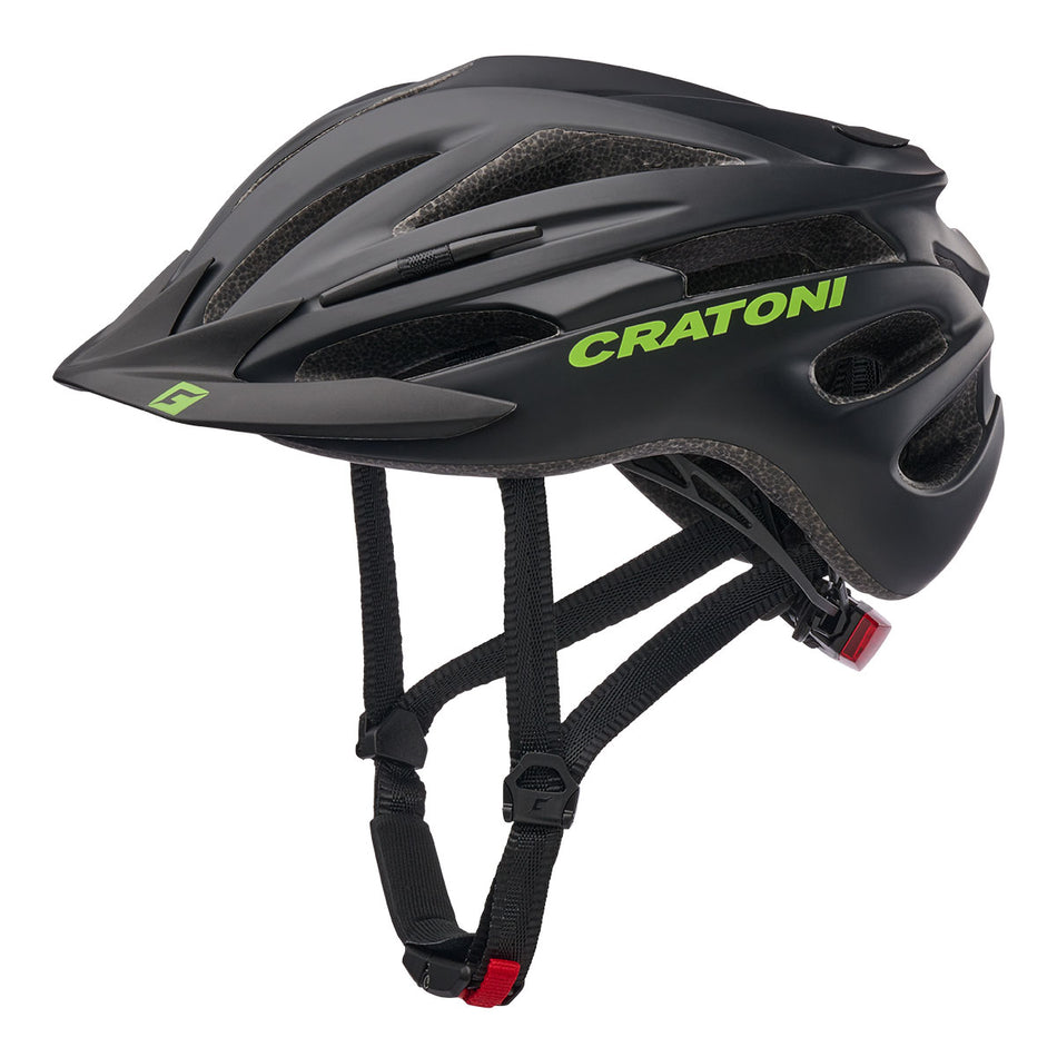 Cratoni Pacer Jr. Kinder-Helm black-lime matt
