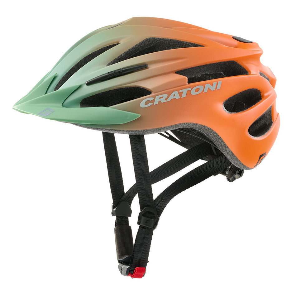 Cratoni Pacer Jr. Kinder-Helm khaki-orange matt