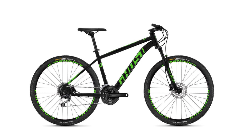 Ghost Kato 4.7 AL U MTB-Hardtail Diamant 27,5" night black/riot green