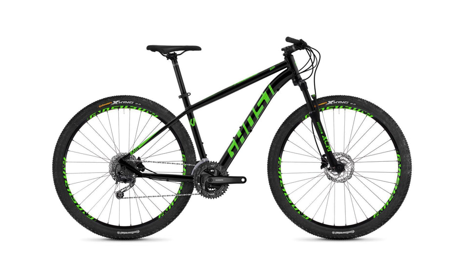 Ghost Kato 4.9 AL U MTB-Hardtail Diamant 29" night black/riot green