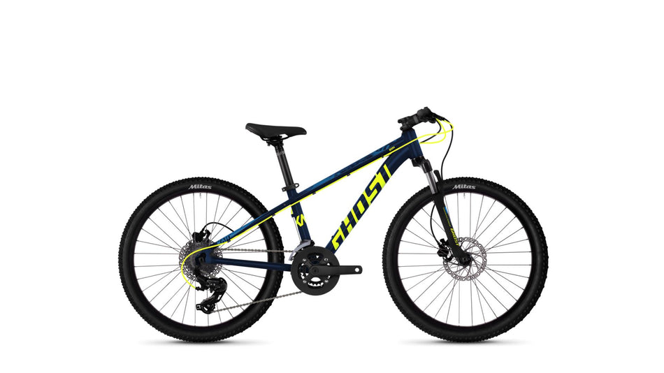 Ghost Kato D4.4 AL U Jugendrad 24" night blue/neon yellow