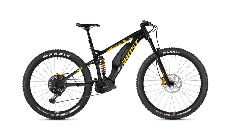 Ghost Hybride SLAMR S3.7+ AL U E-Bike Diamant 27,5+" night black/spectra yellow