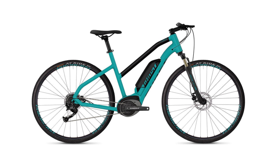 Ghost Hybride Square Cross B1.8 AL W E-Bike Trapez 28" electric blue/jet black