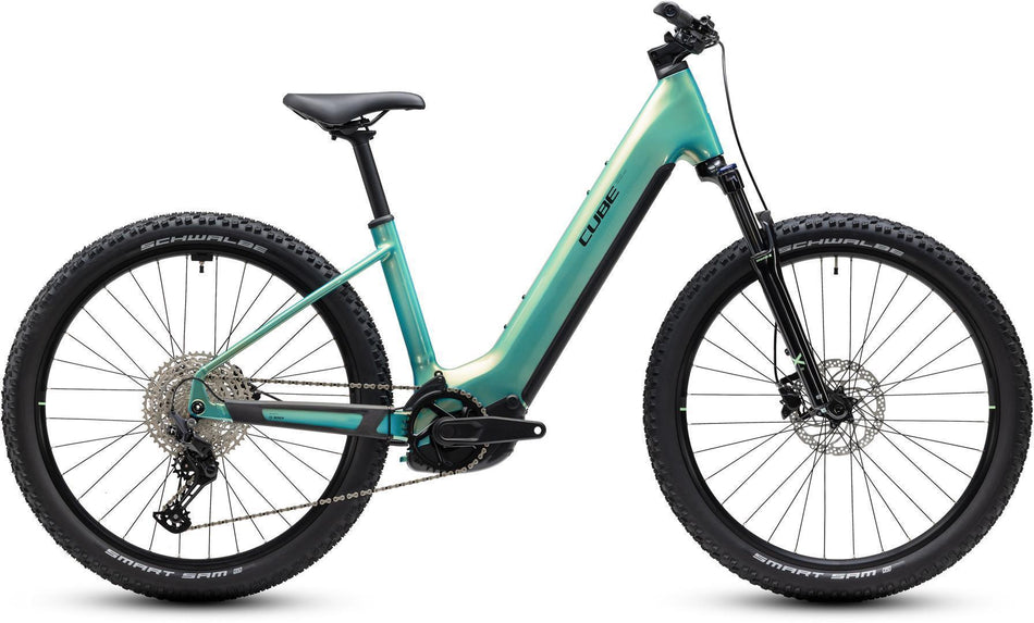 Cube Reaction Hybrid Performance 720 Wh E-Bike Hardtail Easy Entry 27,5" maldivian´n´black