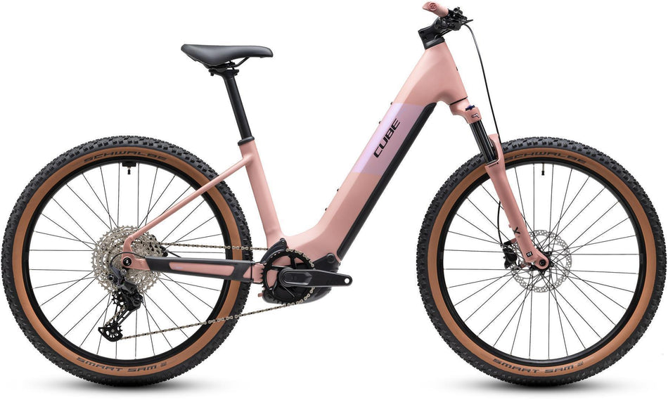 Cube Reaction Hybrid Performance 720 Wh E-Bike Hardtail Easy Entry 27,5" ruby´n´black