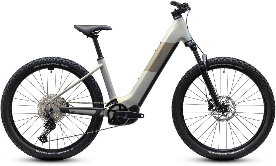 Cube Reaction Hybrid ONE 720 Wh E-Bike Hardtail Easy Entry 27,5" pearlsilver´n´chrome