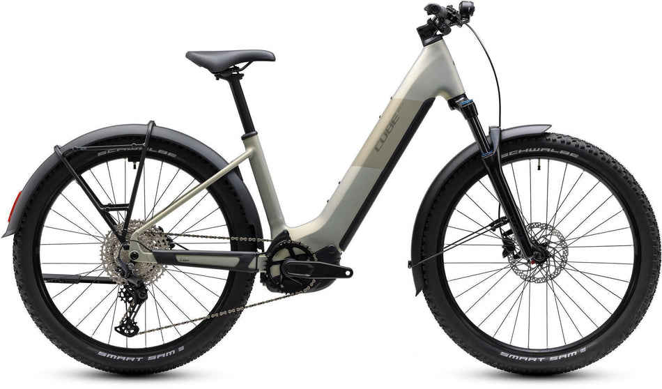 Cube Reaction Hybrid ONE 720 Wh FE E-Bike Hardtail Easy Entry 27,5" pearlsilver´n´chrome
