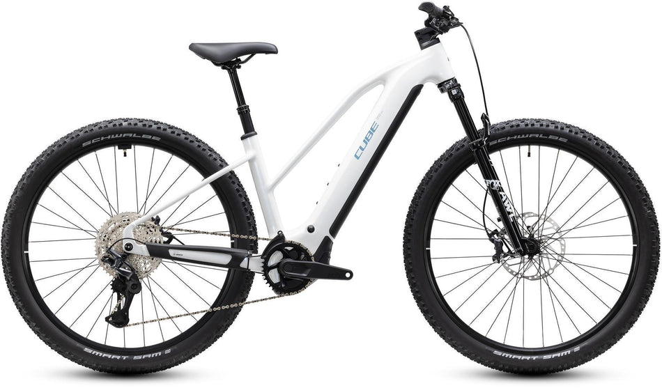 Cube Reaction Hybrid Race 800 Wh E-Bike Hardtail Trapeze snow´n´black