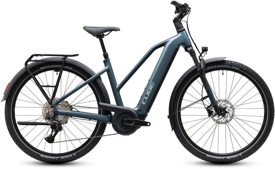 Cube Nuride Hybrid Pro 800 Wh E-Trekkingbike Trapeze 28" deepteal´n´blue