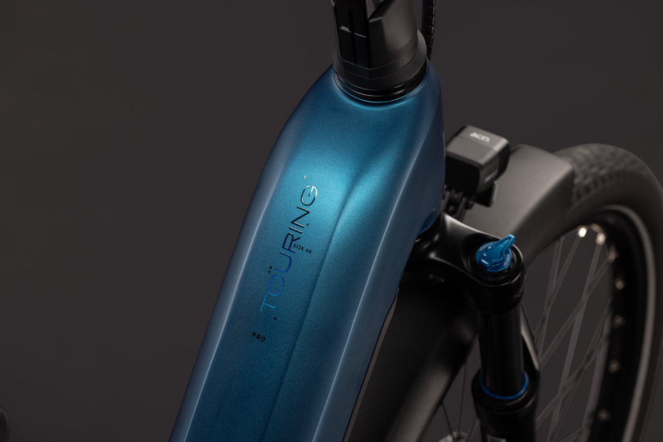 Cube Touring Hybrid Pro 800 Wh E-Trekkingbike Easy Entry 28" electricblue´n´prizm