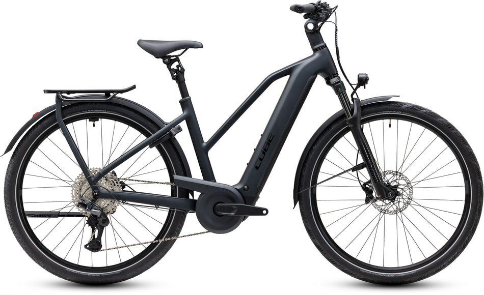 Cube Kathmandu Hybrid Pro 800 Wh E-Trekkingbike Trapeze 28" coal´n´black