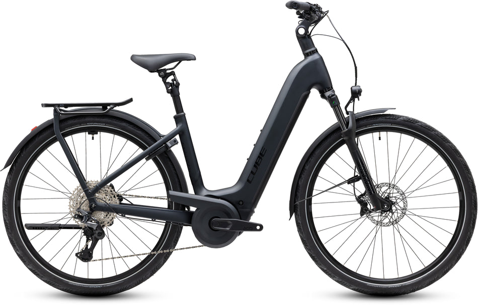 Cube Kathmandu Hybrid Pro 800 Wh E-Trekkingbike Easy Entry 28" coal´n´black