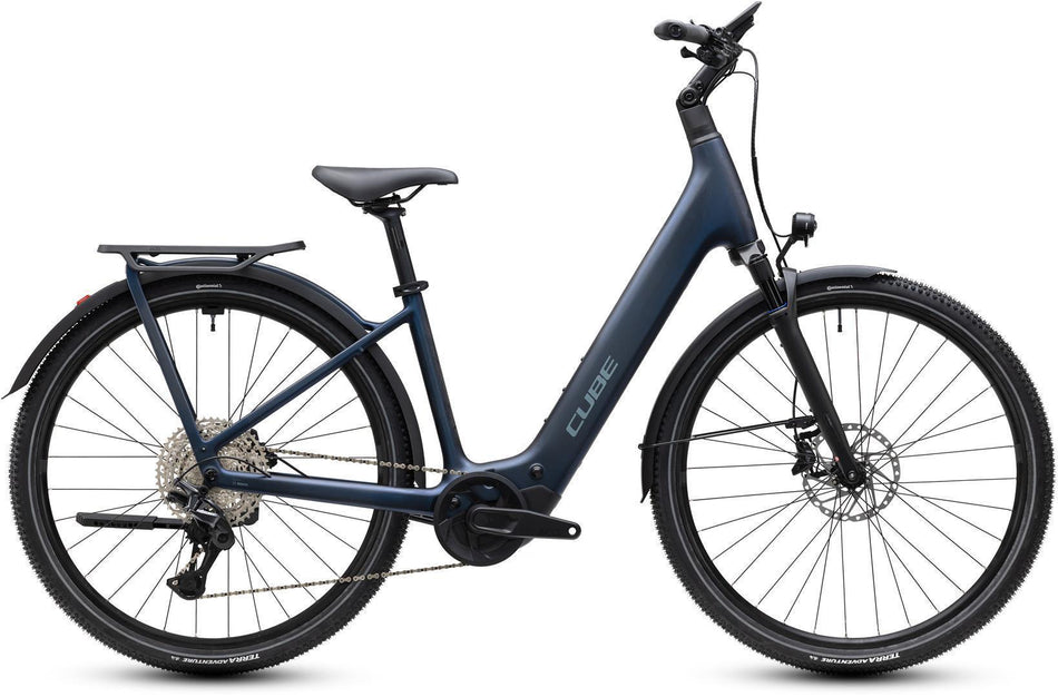 Cube Kathmandu Hybrid C:62 Pro 400X Wh E-Trekkingbike Easy Entry 28" liquidsteel´n´prizm