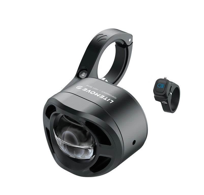 Litemove Scheinwerfer AEW230 für E-Bikes inkl Lenkerhalter schwarz