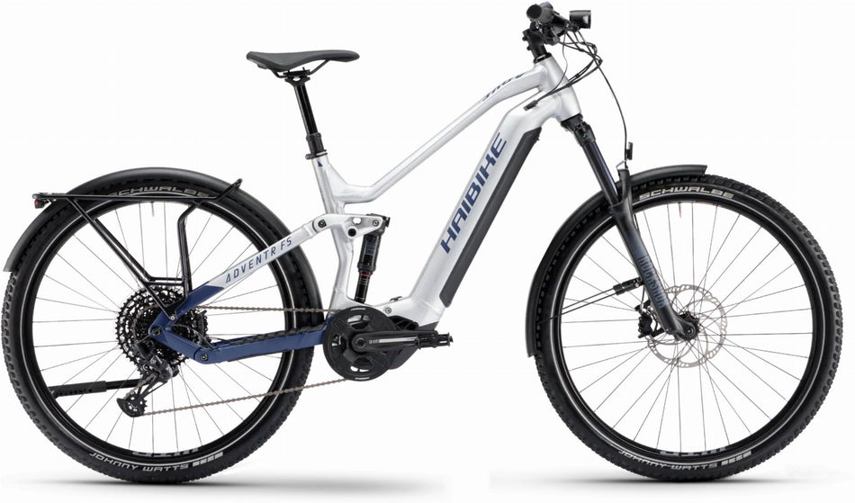Haibike Adventr FS 9 720 Wh E-Bike 29" silver/dark blue - matt