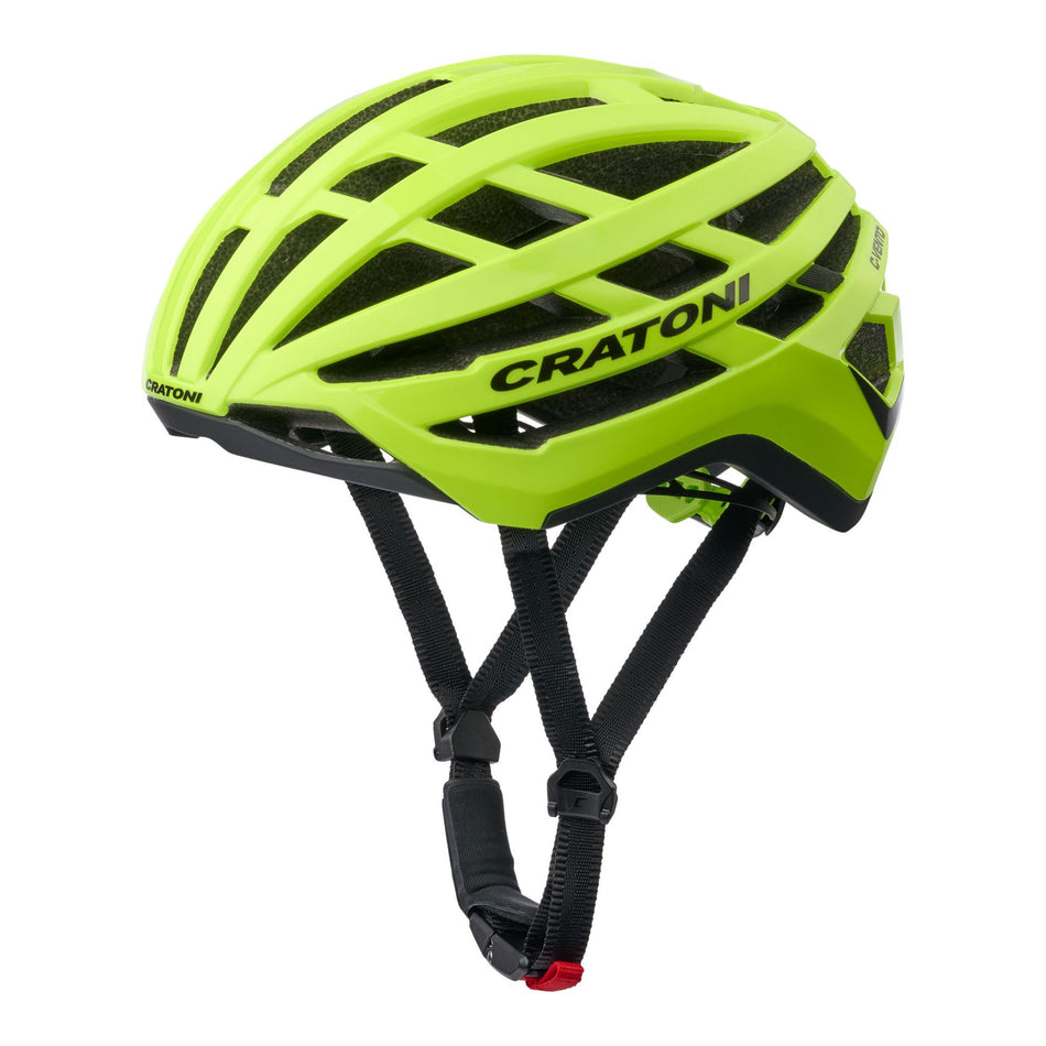 Cratoni C-Vento Rennrad-Helm neonyellow glossy-matt