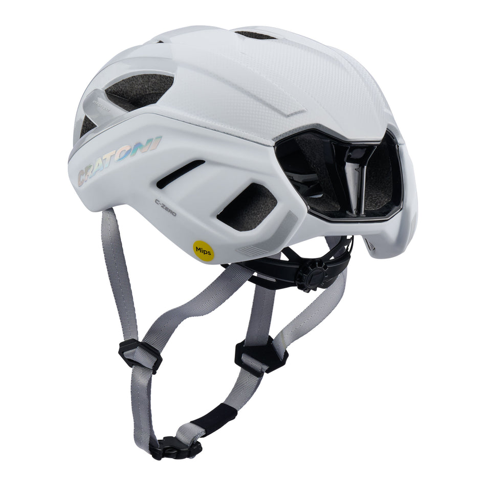 Cratoni C-Zero Mips Rennrad-Helm white glossy matt