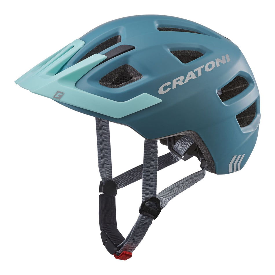 Cratoni Maxster Pro Kinder-Helm steel-blue matt